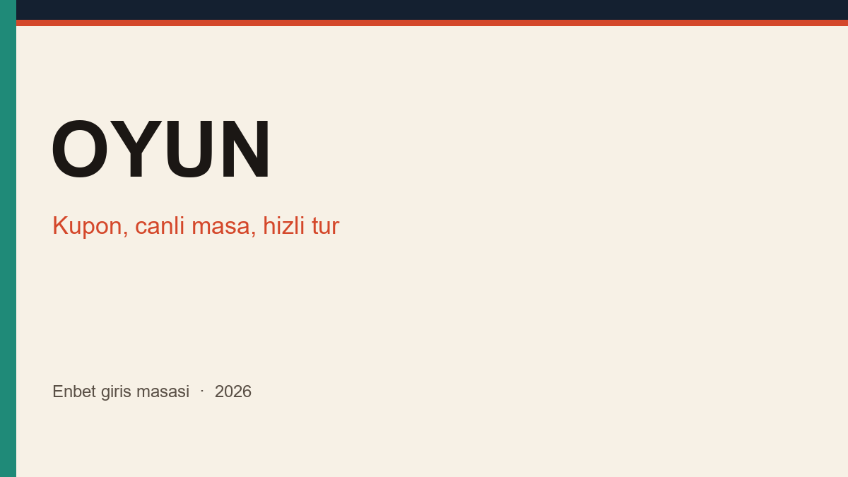 Enbet oyunları yazı kapağı